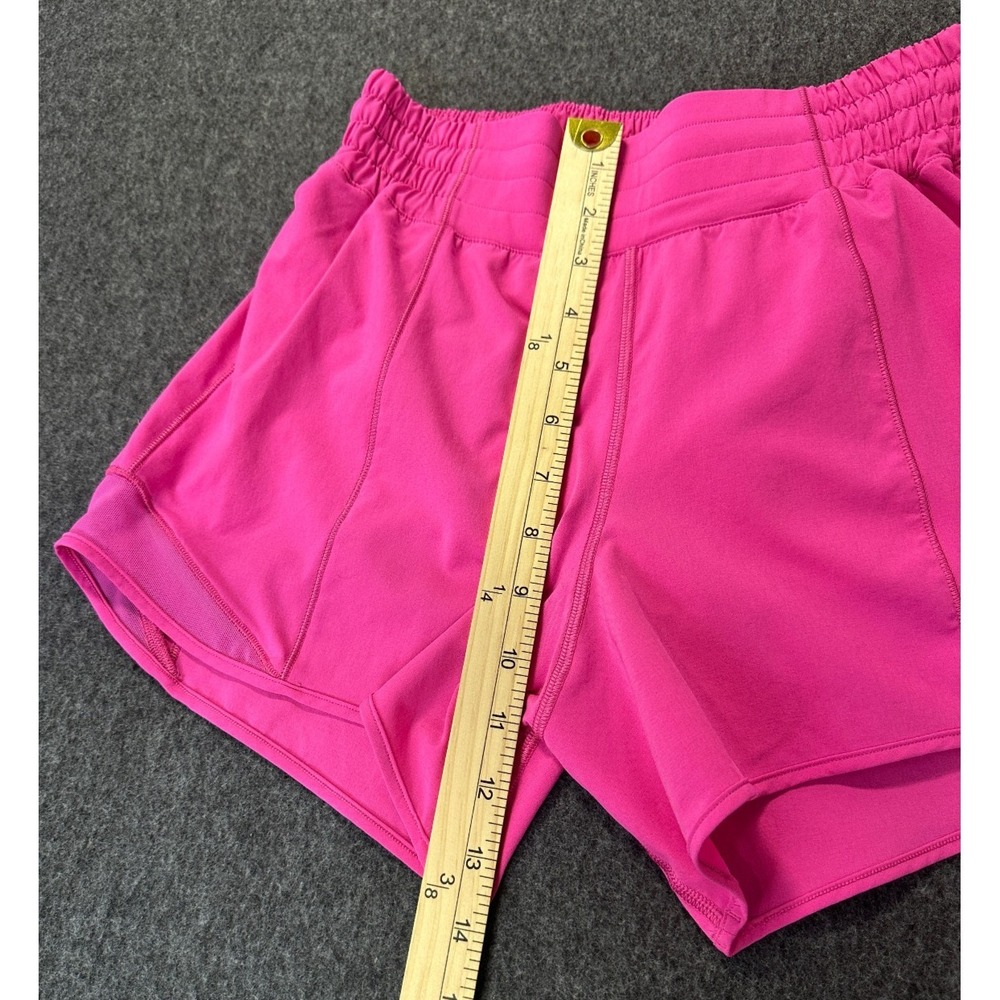 Lululemon 2023 Hotty Hot High-Rise Lined Shorts 4" Size 4 Lip Gloss Hot Pink - Picture 15 of 16